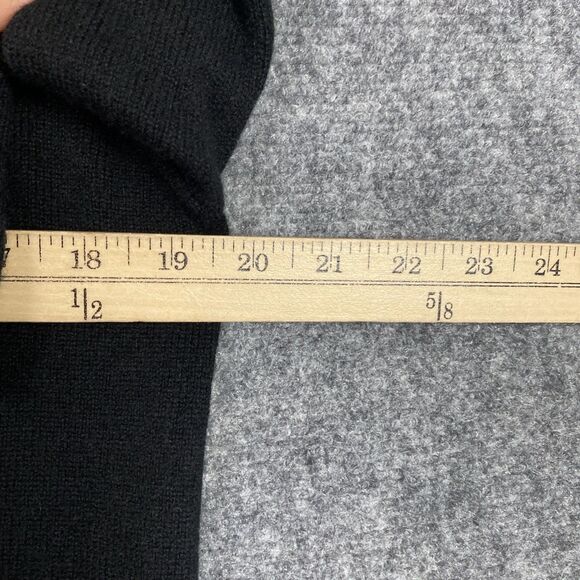 Reivive Cashmere Sweater Womens Size S Black Cardigan Open Front - Picture 4 of 9